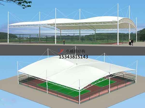 煙臺籃球場膜結(jié)構(gòu)罩棚【設(shè)計施工】